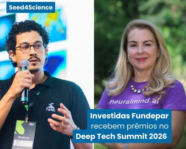 Startups investidas pela Fundepar vencem Prêmio Deep Tech Summit 2026  